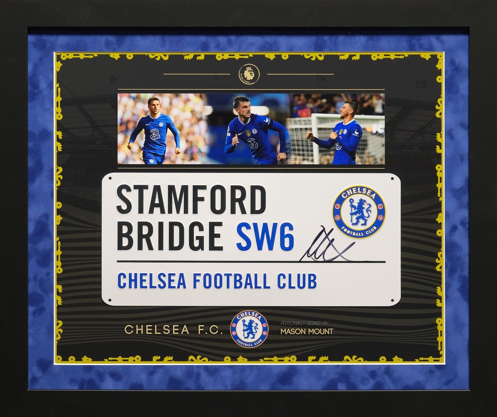 Mason Mount Signed Roadsign Framed Display - Memorabilia Framers Shop